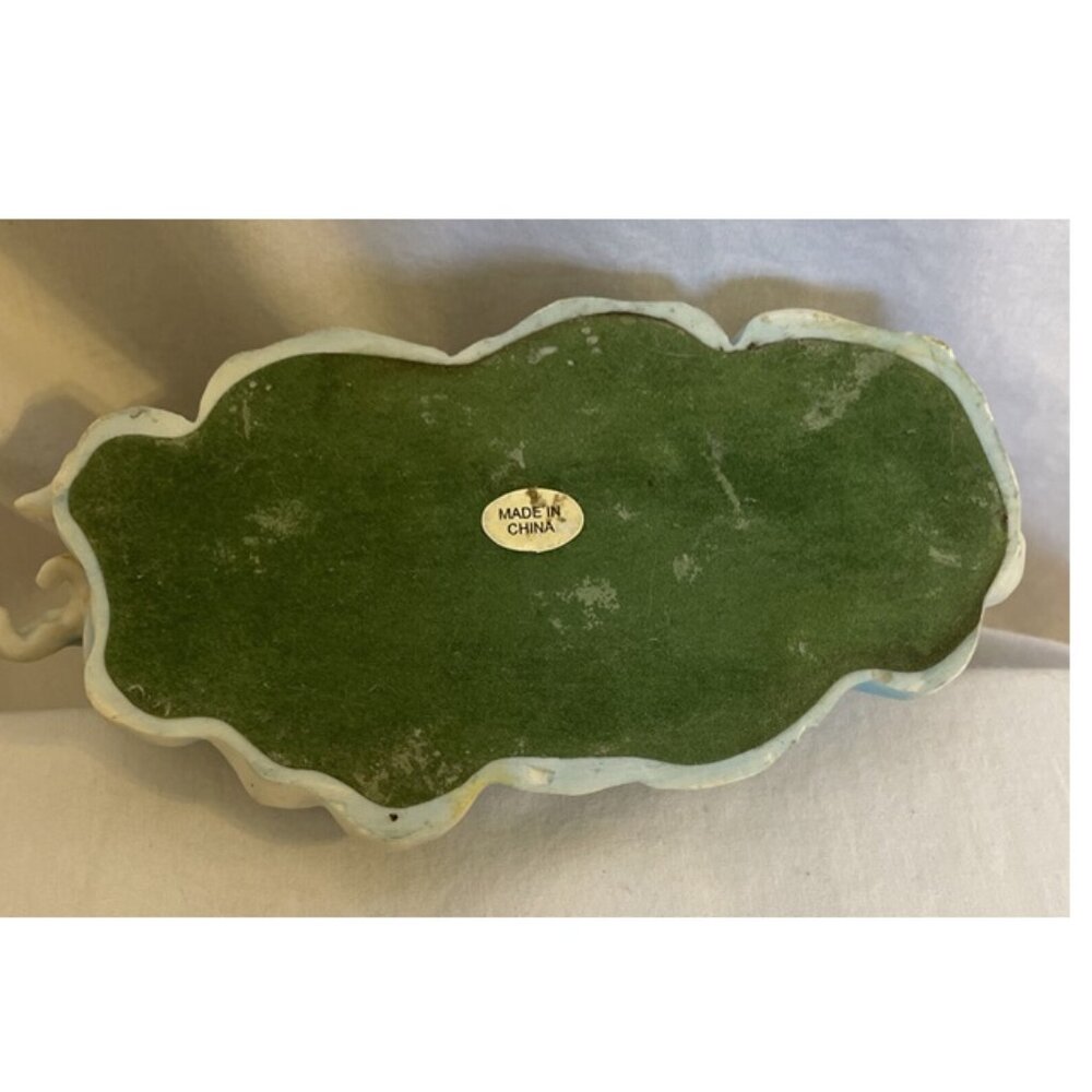 Ceramic Unicorn statue with Green Jewel Stone Green 6x5 Stone is Plastic - Picture 10 of 10